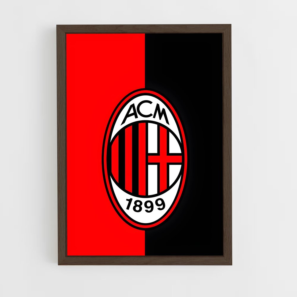 ap-ac milan-10 cadre Bois foncé
