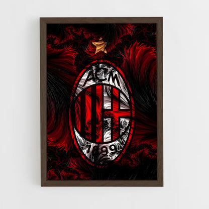 ap-ac milan-12 cadre Bois foncé