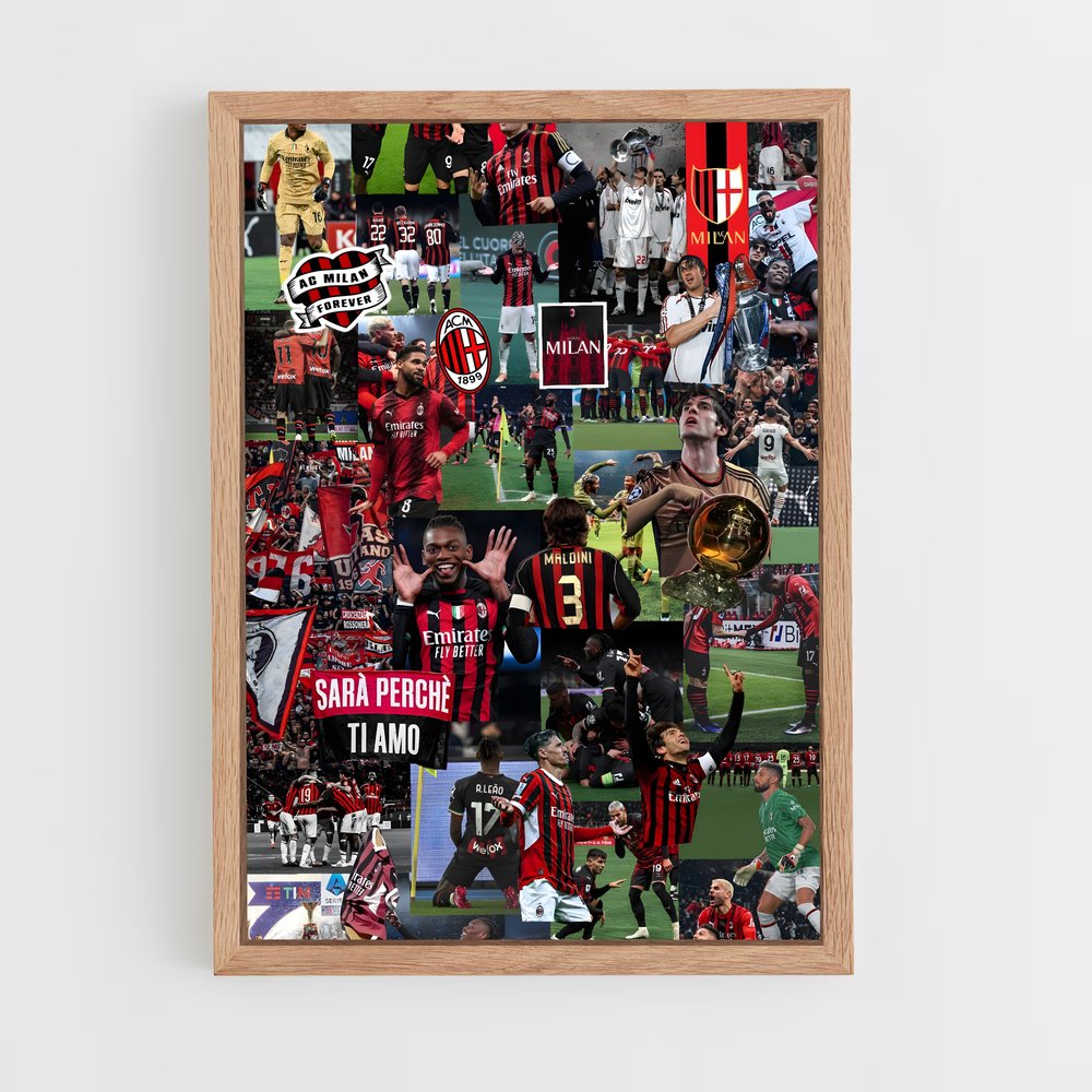 ap-ac milan-16 cadre Bois clair