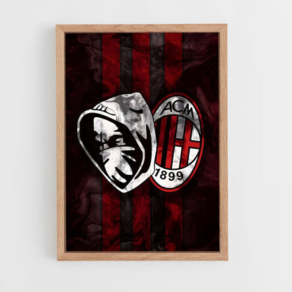ap-ac milan-17 cadre Bois clair
