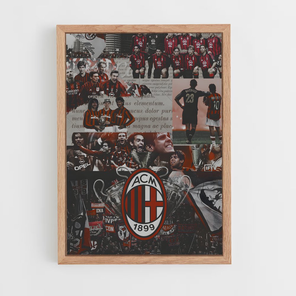 ap-ac milan-3 cadre Bois clair