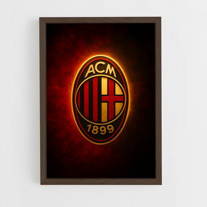 ap-ac milan-5 cadre Bois foncé