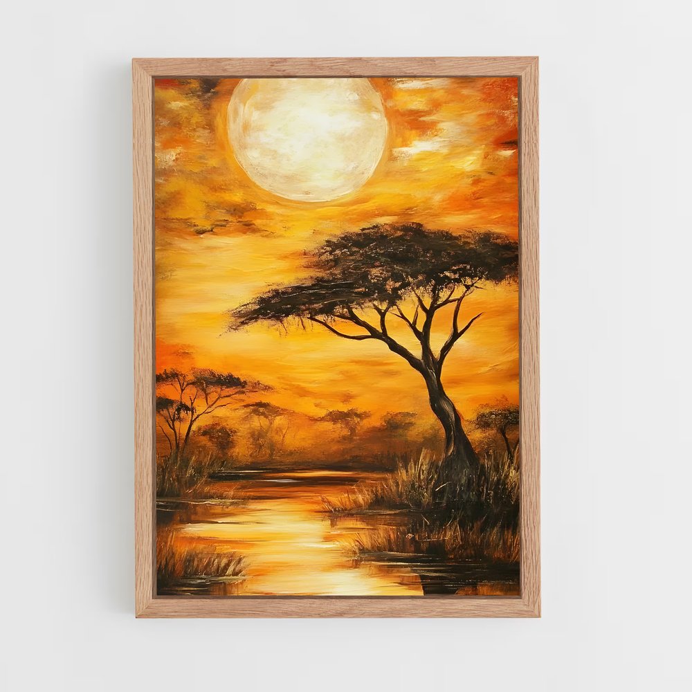 ap-acacia trees-2 cadre Bois clair
