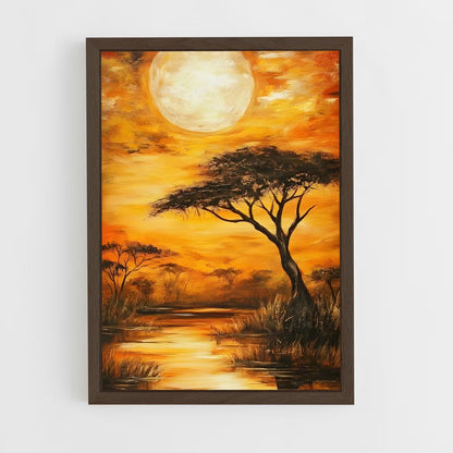ap-acacia trees-2 cadre Bois foncé