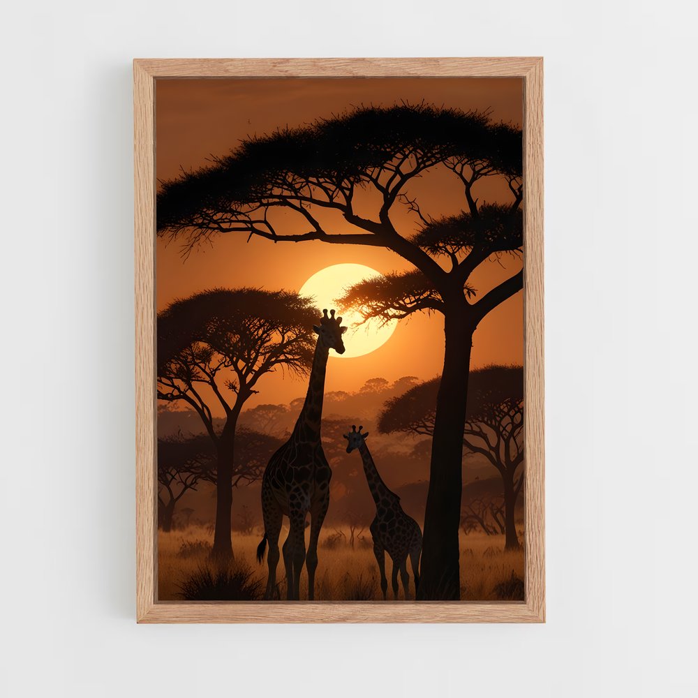 ap-acacia trees-3 cadre Bois clair