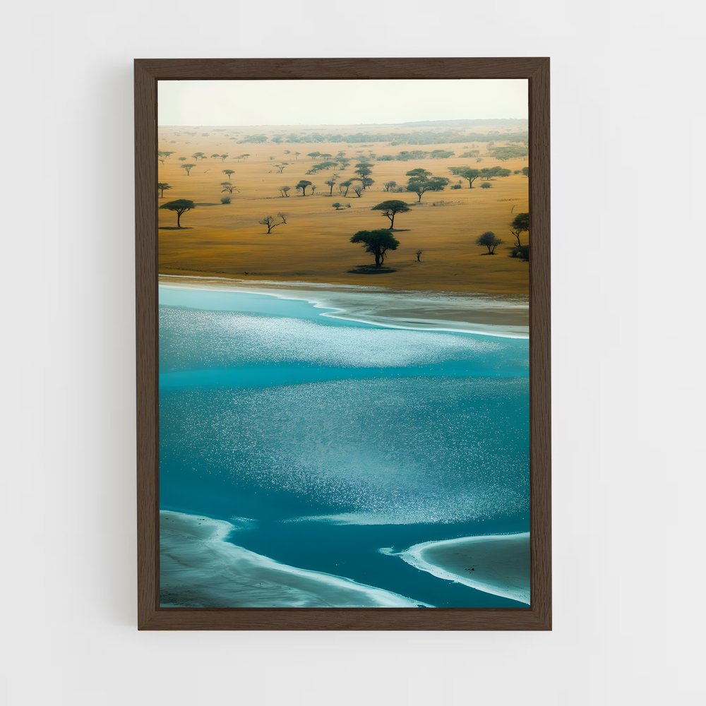 ap-acacia trees-4 cadre Bois foncé
