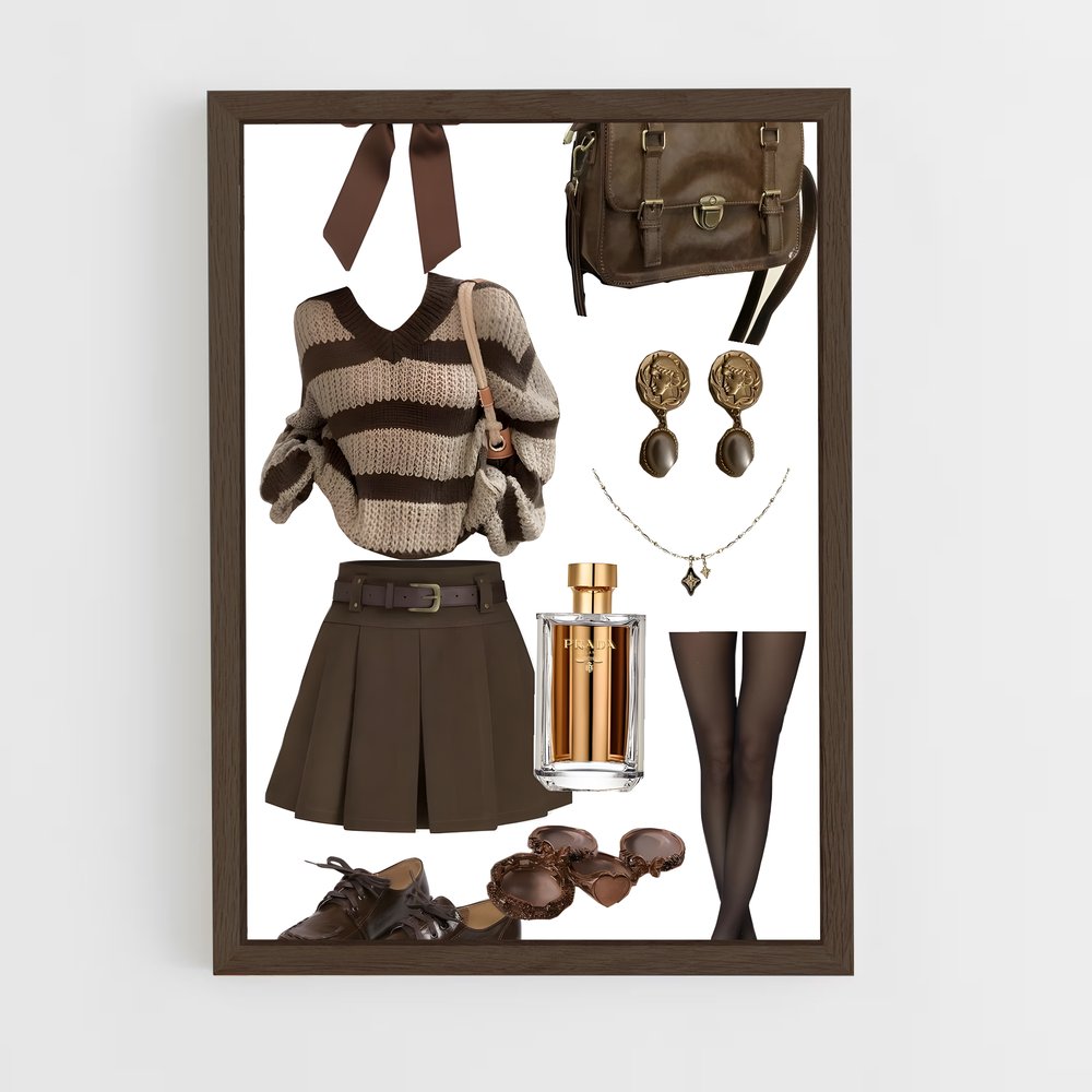 ap-academia fashion-9 cadre Bois foncé