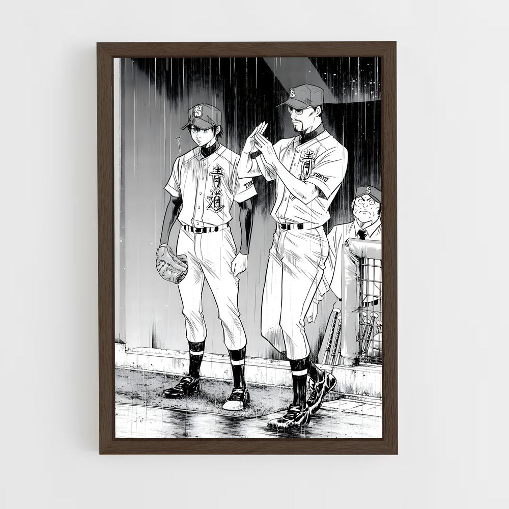 ap-ace of diamond-3 cadre Bois foncé