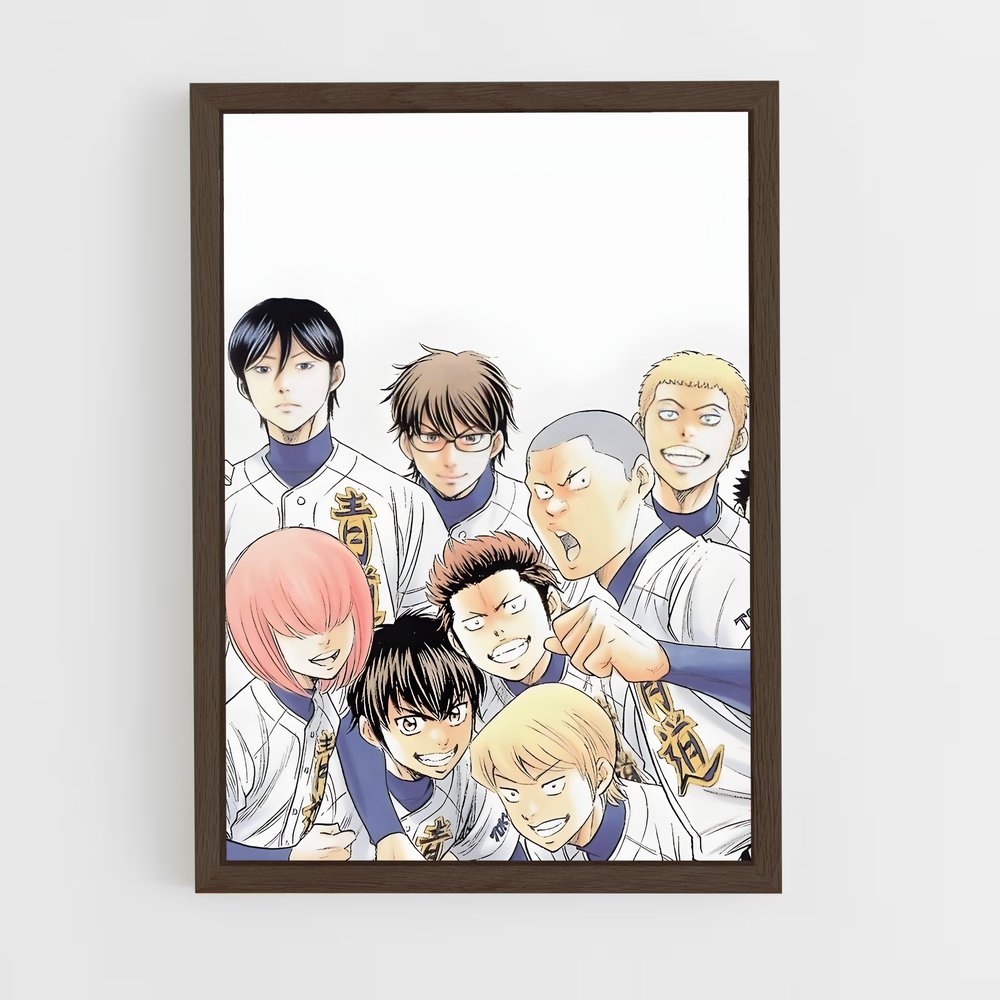 ap-ace of diamond-7 cadre Bois foncé