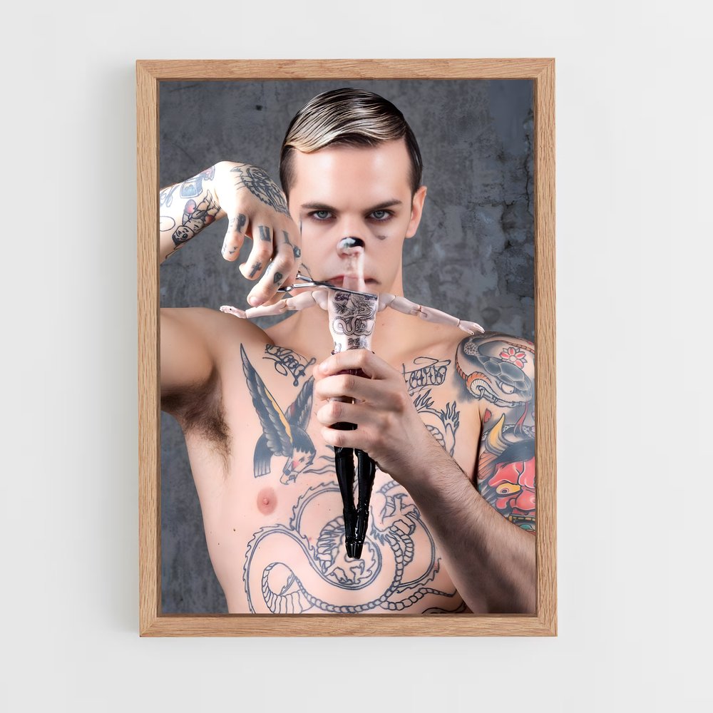 ap-achille lauro-5 cadre Bois clair