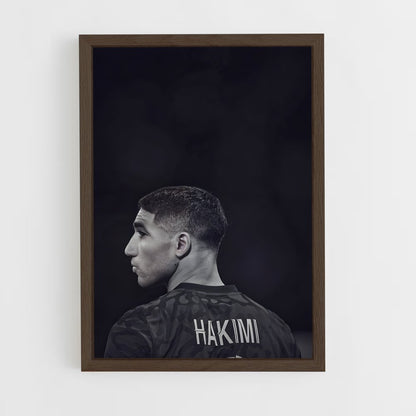 ap-achraf hakimi-7 cadre Bois foncé