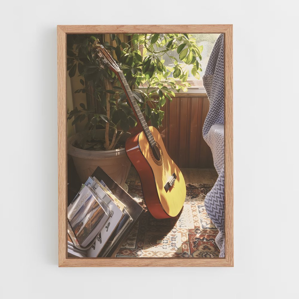 ap-acoustic guitar-1 cadre Bois clair