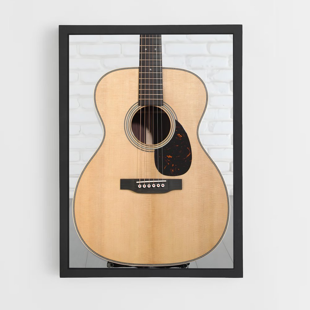 ap-acoustic guitar-10 cadre Noir