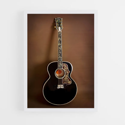 ap-acoustic guitar-2 cadre Blanc