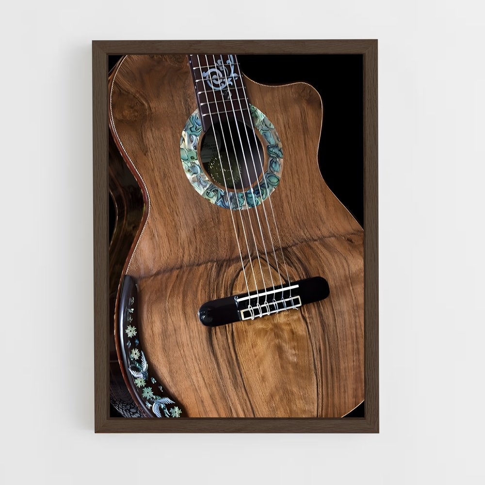 ap-acoustic guitar-5 cadre Bois foncé