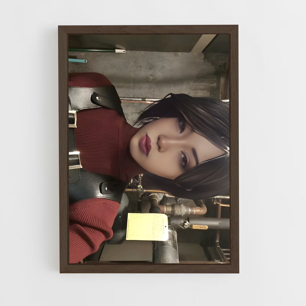 ap-ada wong-1 cadre Bois foncé
