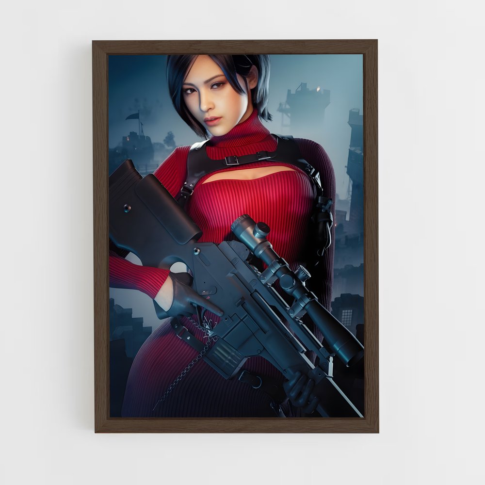 ap-ada wong-6 cadre Bois foncé