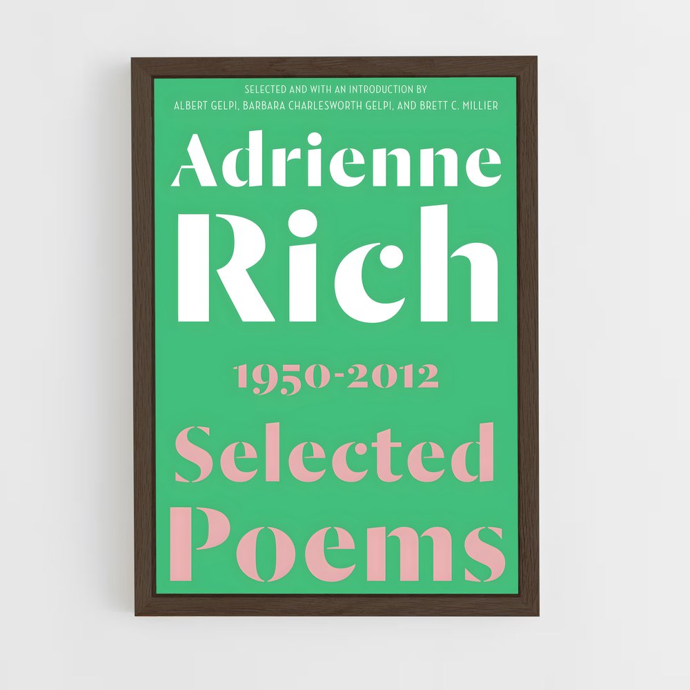 ap-adrienne rich-4 cadre Bois foncé