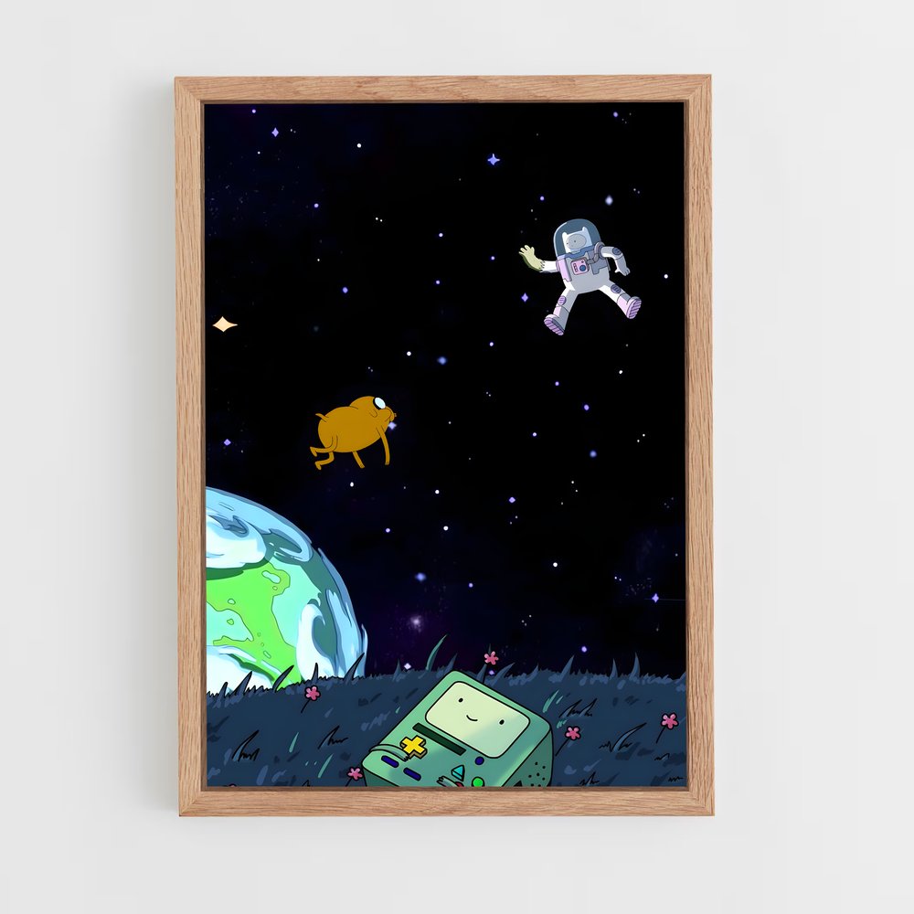 ap-adventure time-1 cadre Bois clair