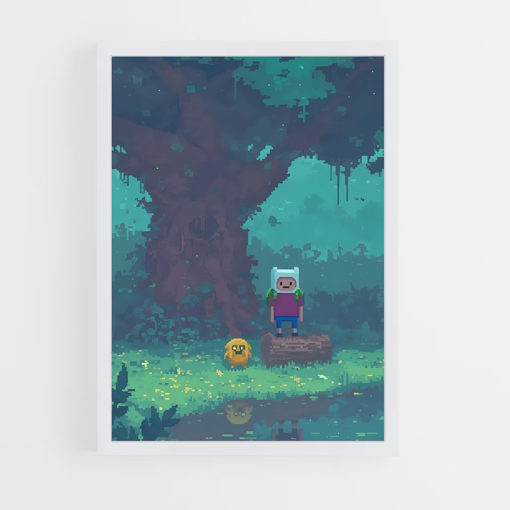 ap-adventure time-13 cadre Blanc