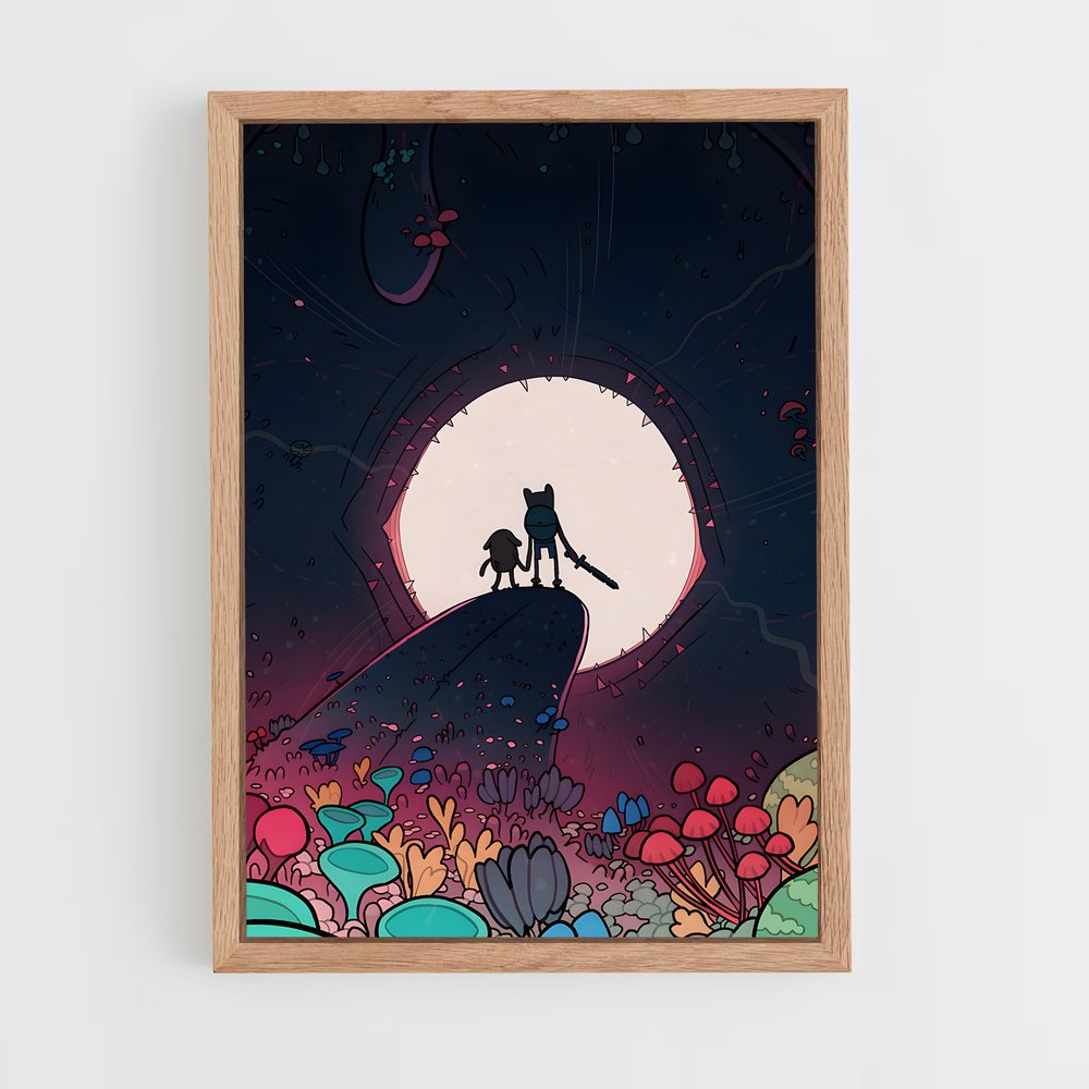 ap-adventure time-17 cadre Bois clair