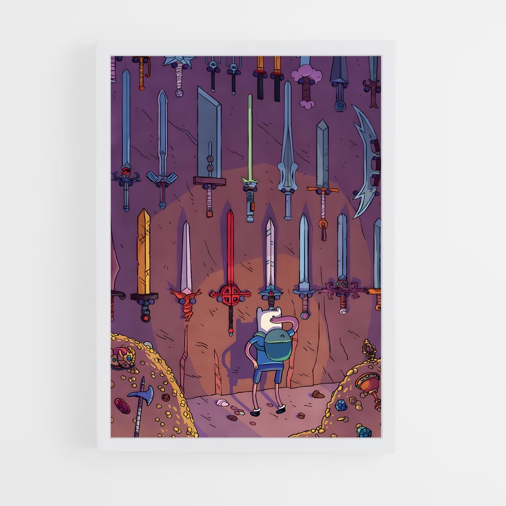 ap-adventure time-3 cadre Blanc
