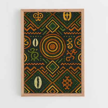 ap-african patterns-1 cadre Bois clair