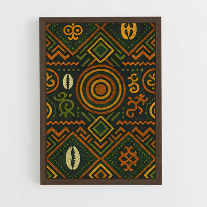 ap-african patterns-1 cadre Bois foncé