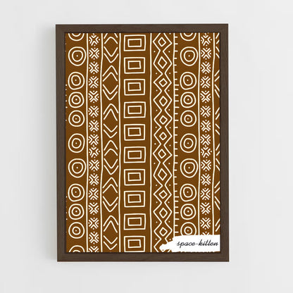 ap-african patterns-2 cadre Bois foncé