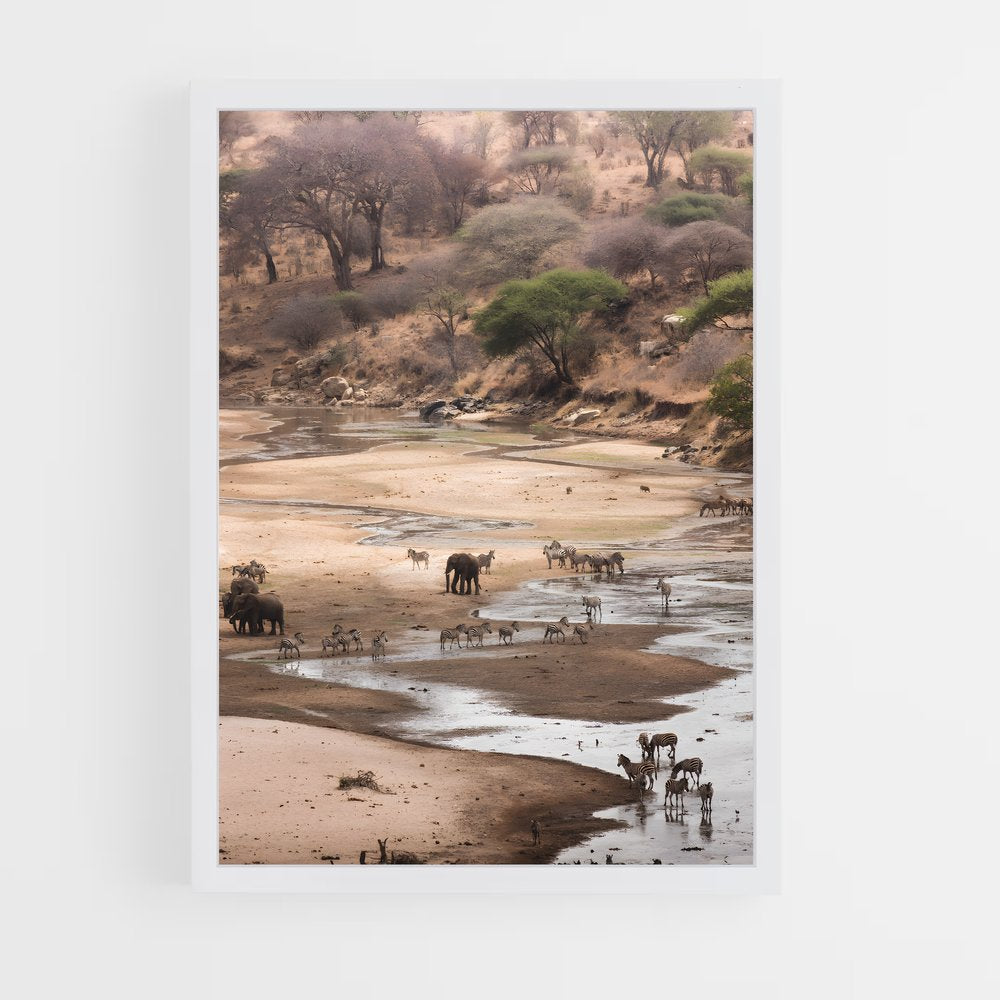 ap-african savanna-4 cadre Blanc