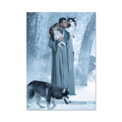 Poster Chat et Bleu