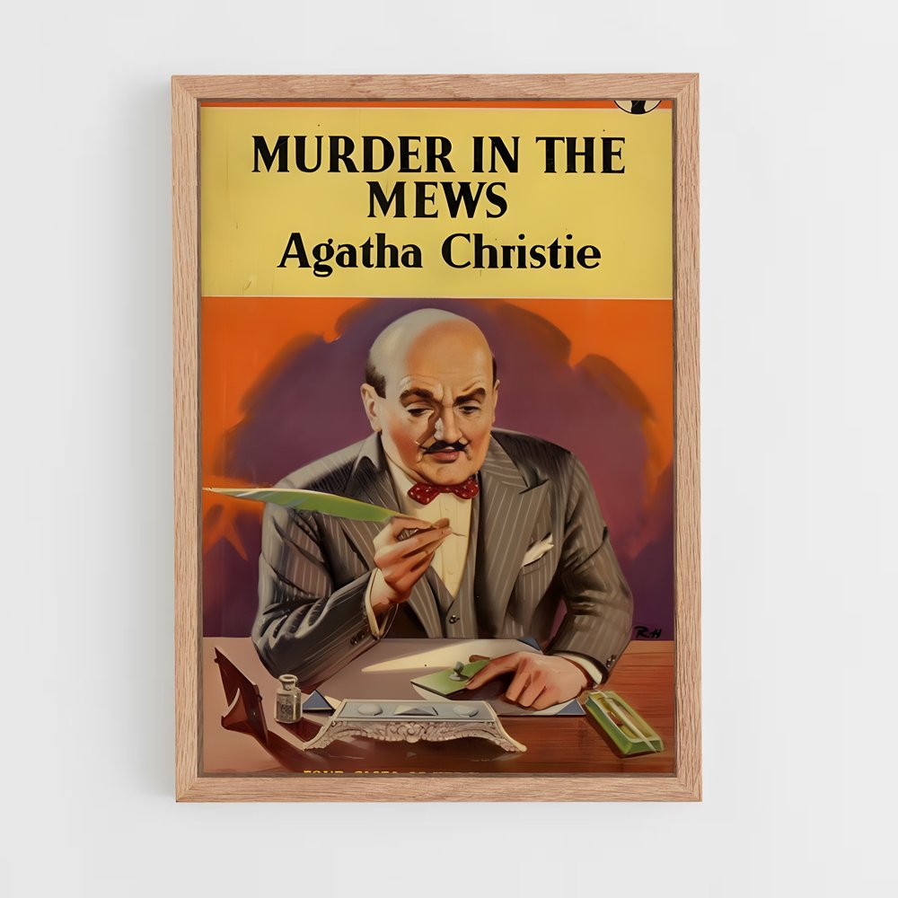 ap-agatha christie-4 cadre Bois clair