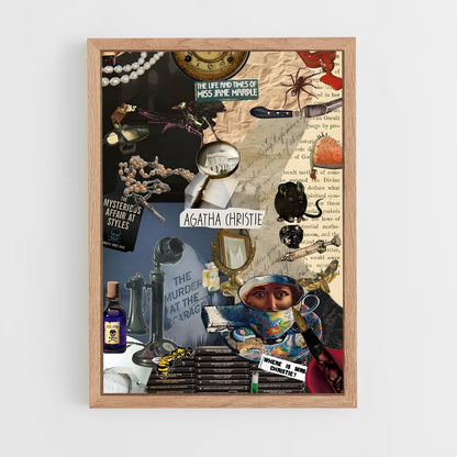 ap-agatha christie-6 cadre Bois clair