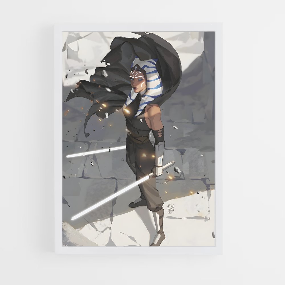 ap-ahsoka tano-1 cadre Blanc