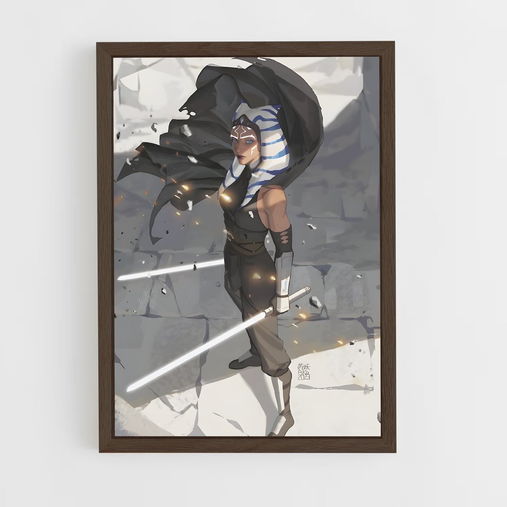 ap-ahsoka tano-1 cadre Bois foncé