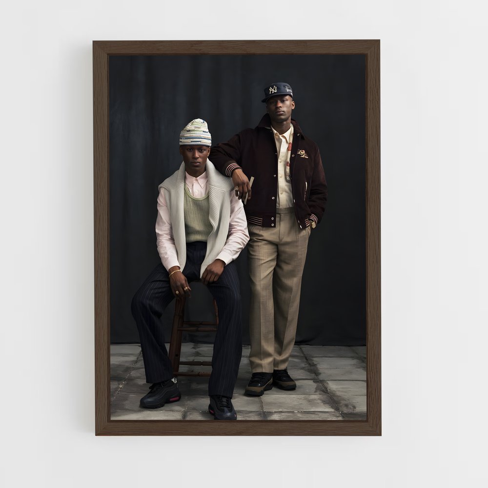 ap-aime leon dore-3 cadre Bois foncé