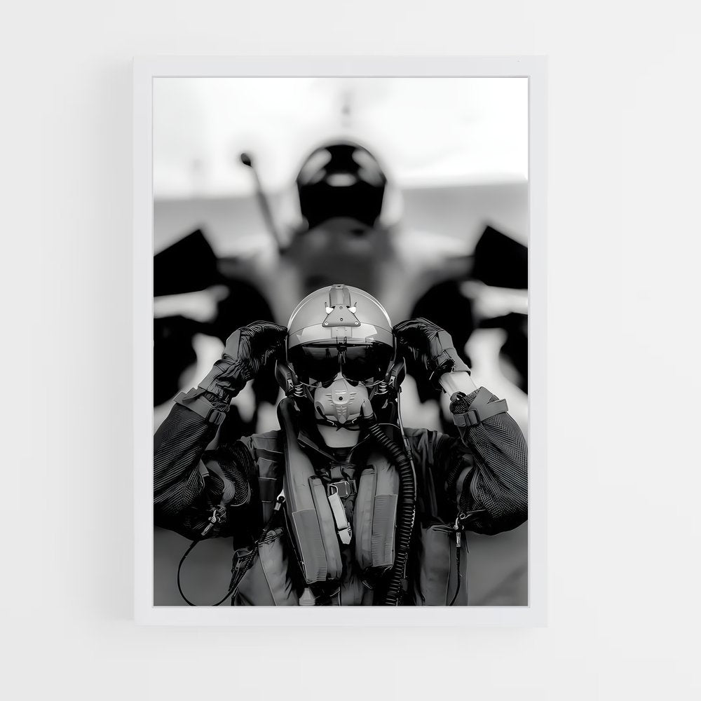 ap-air force pilot-6 cadre Blanc