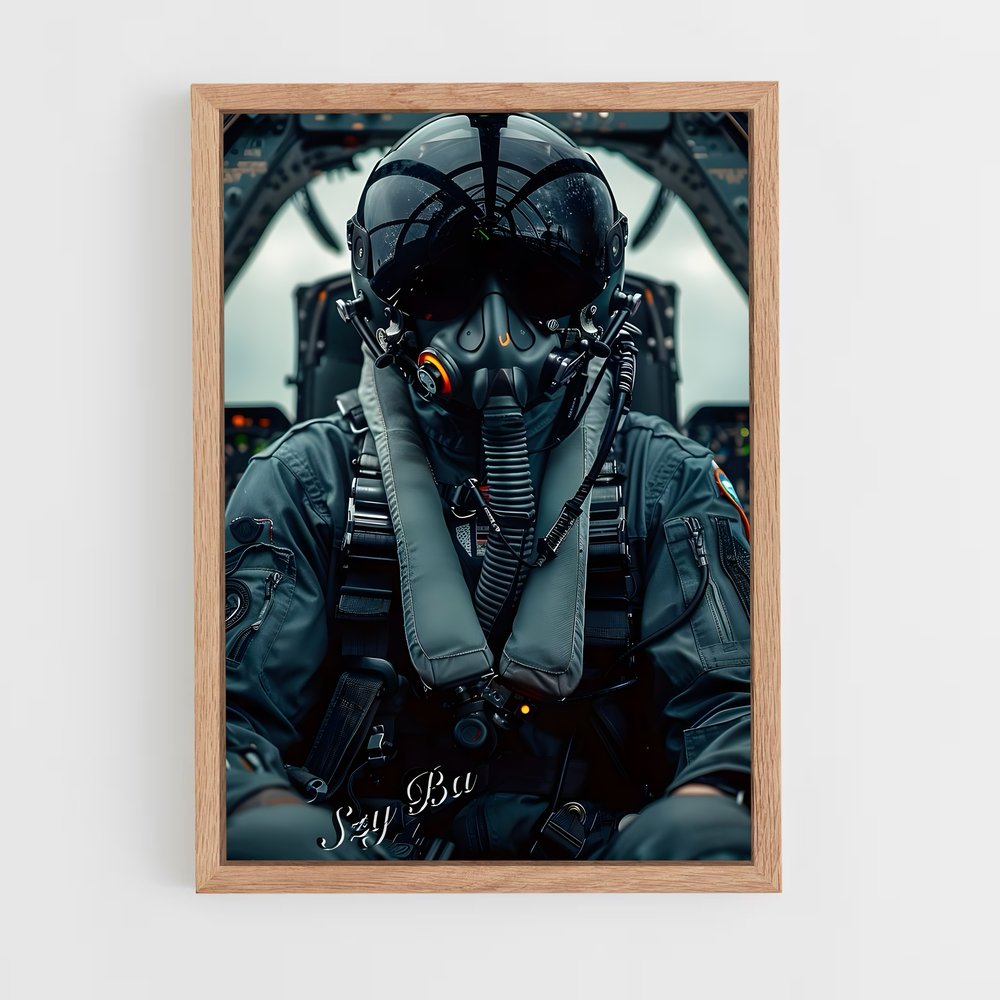 ap-air force pilot-7 cadre Bois clair