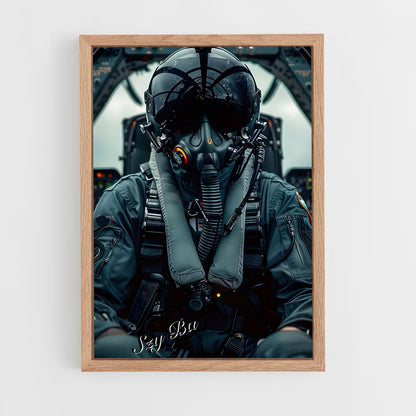 ap-air force pilot-7 cadre Bois clair