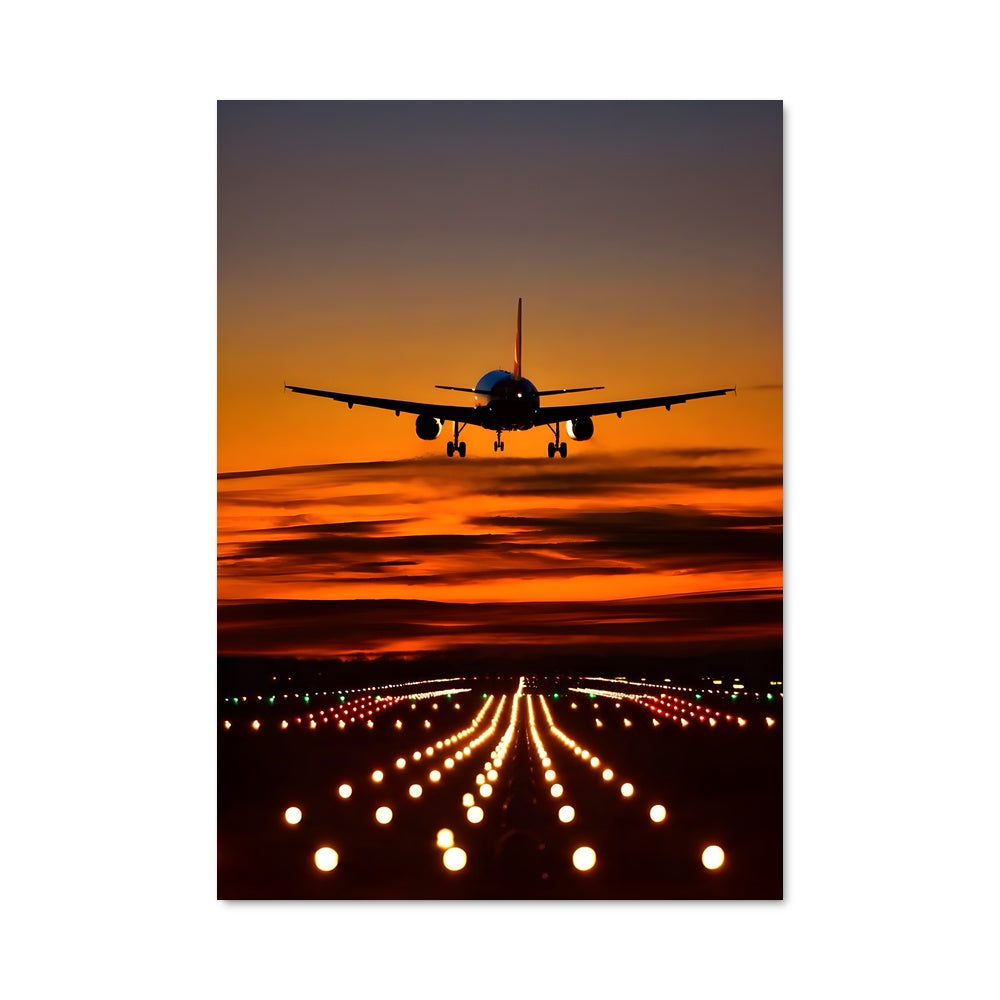 Poster Décollage au Crépuscule