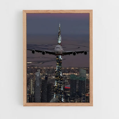 ap-airbus a380-10 cadre Bois clair