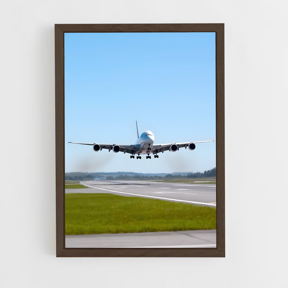 ap-airbus a380-13 cadre Bois foncé