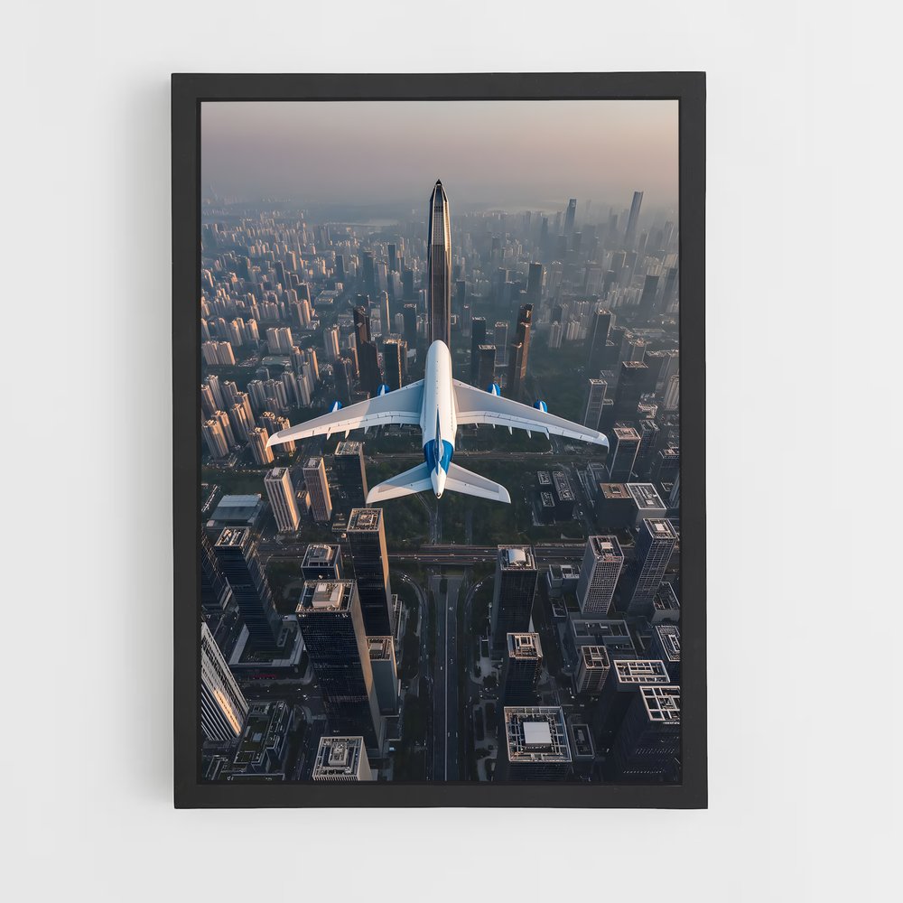 ap-airbus a380-4 cadre Noir