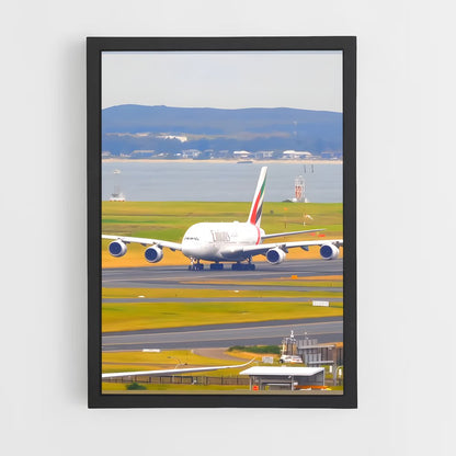 ap-airbus a380-5 cadre Noir