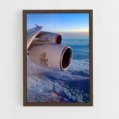 ap-airbus a380-9 cadre Bois foncé