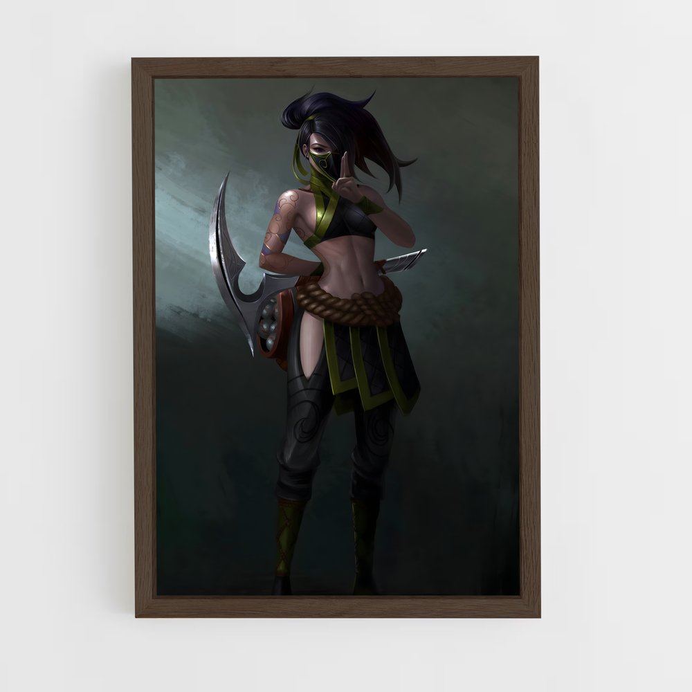 ap-akali-9 cadre Bois foncé