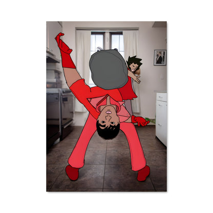 Poster Red Handstand