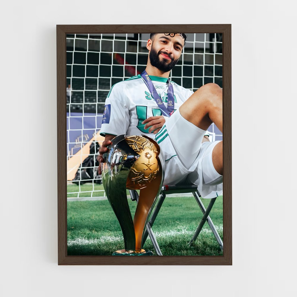 ap-al ahli saudi fc-6 cadre Bois foncé