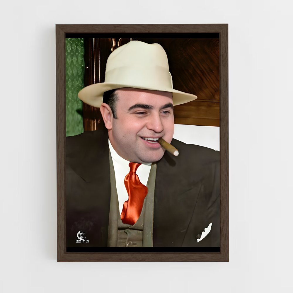 ap-al capone-1 cadre Bois foncé