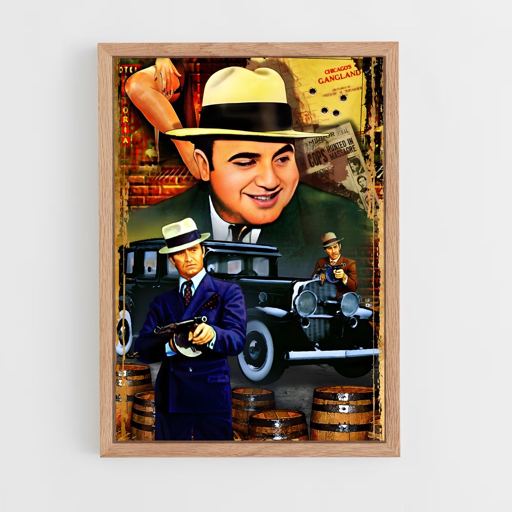 ap-al capone-4 cadre Bois clair